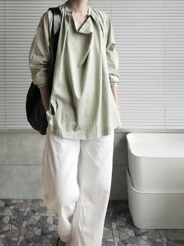 LEM Asymmetrical Buckle Modal Blend Multi-Wear Spring Blouse