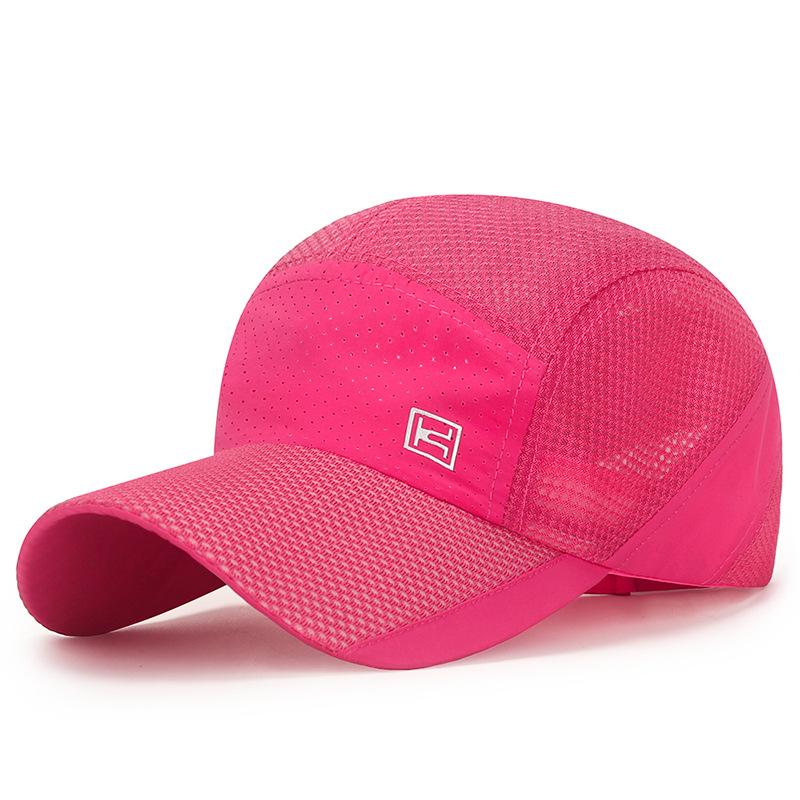 Summer New Breathable Mesh Baseball Caps For Men Outdoor Sports Quick Drying Thin Sunhat Solid Cycling Hats Women Sunscreen Cap