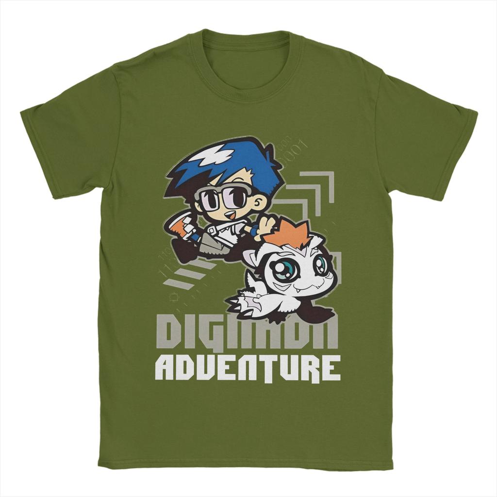 Hip Hop Digimon Adventure Joe Gomamon Tshirt Men Crewneck Short Sleeve Clothing  Cotton Summer Top Tee