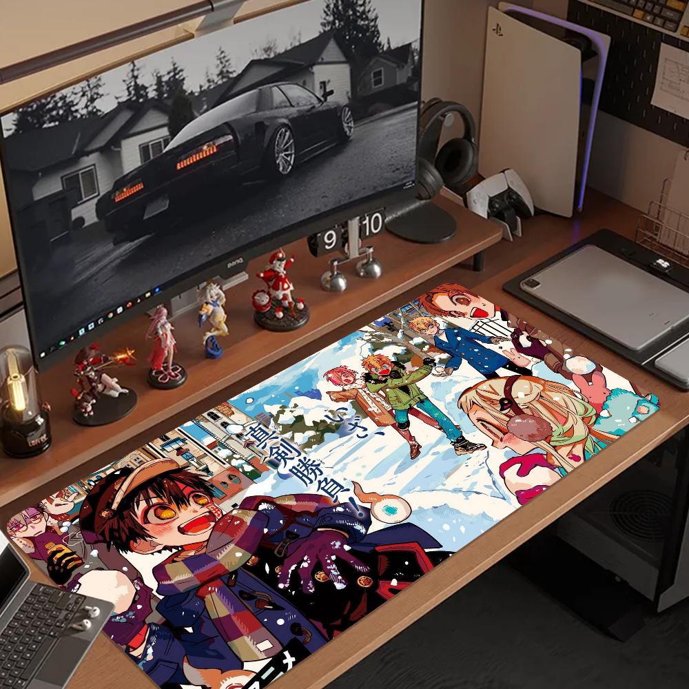 Hanako kun Mousepad Cute Durable Rubber Mouse Mat Pad Size for Game Keyboard Pad