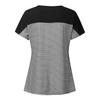 Women Maternity Short Sleeve Striped Layer  T-shirt Top For Breastfeeding