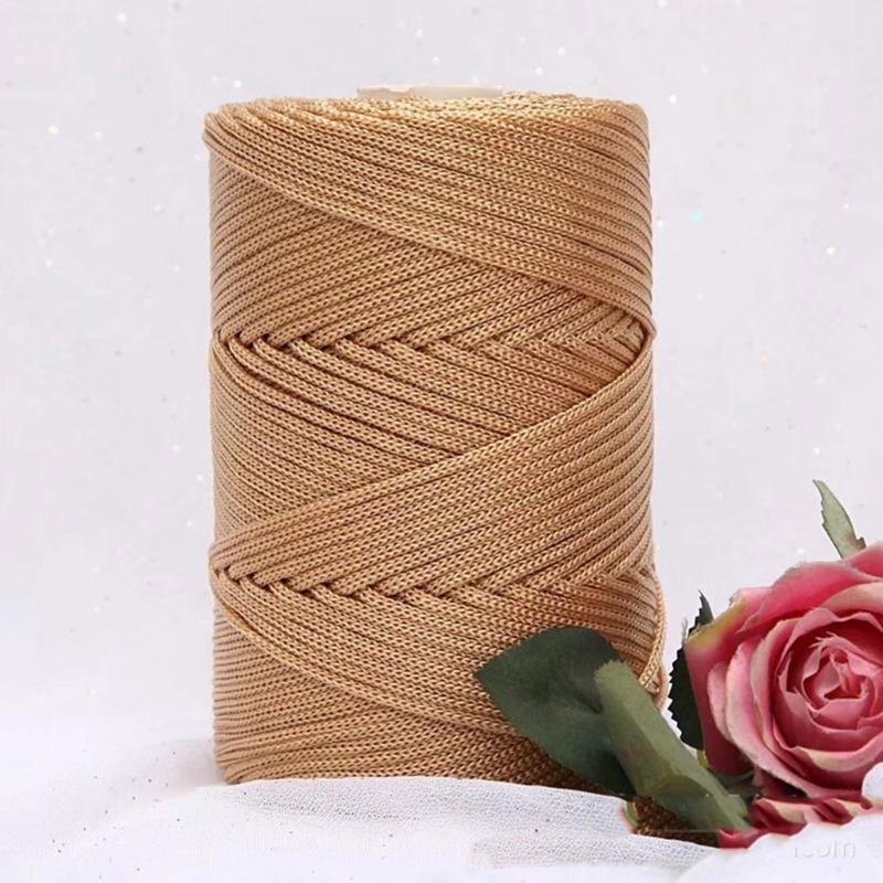 Fio Adicional de Polipropileno Centro Vazio Fio para Artesanato Substância Macia Ventilada Para Tricô Crochê Uso Constante