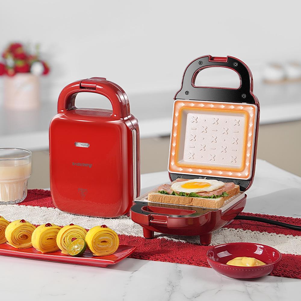 

Multifunctional Breakfast Sandwich and Waffle Maker – Automatic Toaster and Panini Grill 220*144*99mm