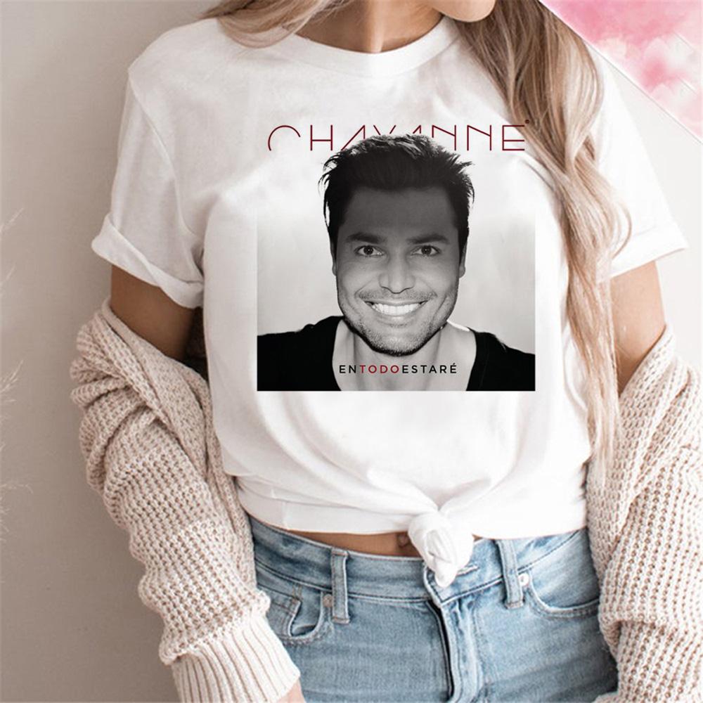 

Chayanne t-shirts women summer top female streetwear harajuku graphic clothing XL