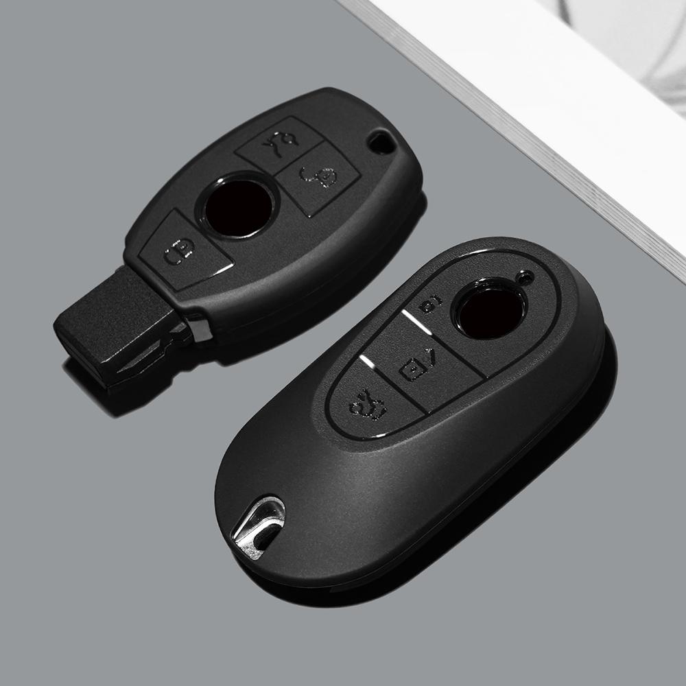 Abs Car Key Case Cover Shell For Mercedes Benz A C E S Class W204 W205 W212 W213 W176 Glc Cla Amg W177 Auto Accessories