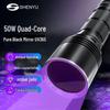 SHENYU High-Power 365nm UV Black Mirror Detection Flashlight