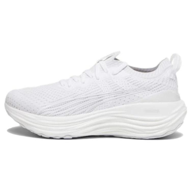 (WMNS) PUMA ForeverRun Nitro Knit White Feather Grey Women s 379140-01 EU 36