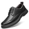 Nuove Scarpe da Uomo in Vera Pelle Piatte Moda Scarpe Casual da Uomo Uomo Morbide Comode Allacciate Nere