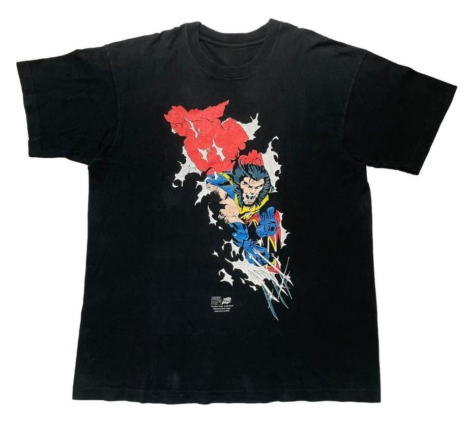 Marvel Comics 1994 Росомаха Обычный крой Рубашка Размеры S-5XL Перепечатка НОВАЯ Унисекс Футболка XXL