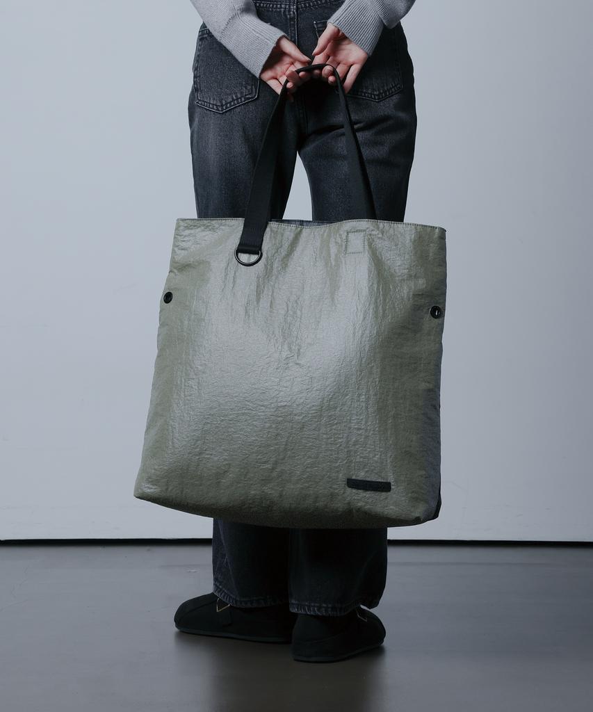 Nuart Studio Lacent Two-Tone Tote Bag_Khaki/Black