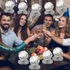 Runtow 6Pcs Disco Ball Honeycomb Decor, Wedding Birthday Party Glitter Desk Decorations ,Baby Shower Party Decoration