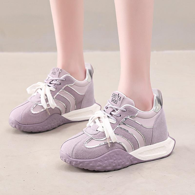 Leather Platform German Training Shoes Women's Spring and Summer 2025 New Breathable Retro Fashion Versatile Sports and Leisure White Shoes