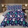 Cartoon Snowman Bedspread Merry Christmas Coverlet Set Twin King Size For Boys Girls Dorm Room Winter Theme Quilted Bedding Set