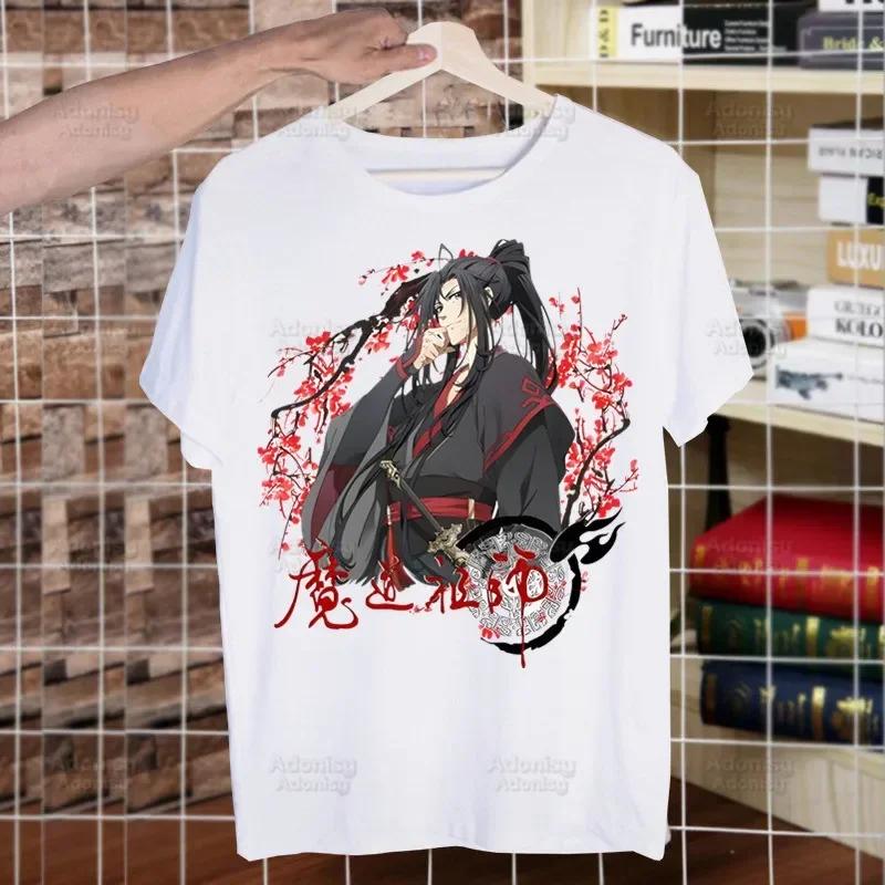 Mo Dao Zu Shi The Untamed Harajuku Man T Shirts Lan WangJi Wei Wu Xian Tees Shirt Tops Short-Sleeved Aesthetic Anime T Shirt