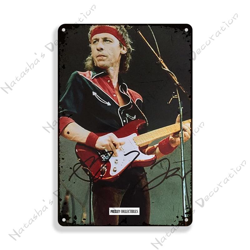 

Dire Straits Вінтажний Постер Металева Табличка MARK KNOPFLER Металева Вивіска Кафе Гараж Дім Настінна Вивіска Металева Пластина Вінтажна Декоративна Вивіска 30x40cm(11.8x15.7inch)