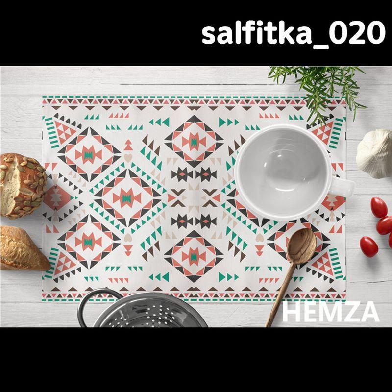 

Hemza Fabric Bohemian Pattern Cotton and Linen Insulation Mat Meal Coaster Table Mat Plate Mat Tea Mat Western Placemat 020 (30cm x 45cm) four
