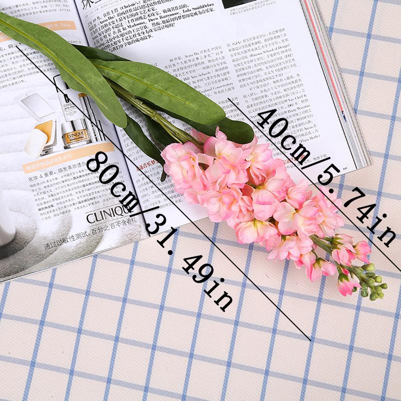 Artificial Hyacinth Green Leaves Violet Fake Silk Artificial Flowers Mariage Birthday Party Bridal Floral Home Decoration