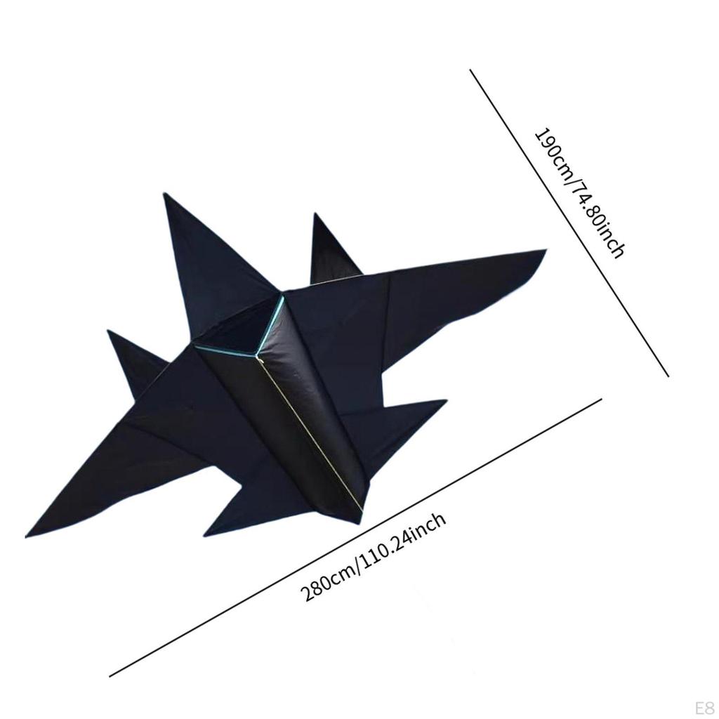 Fighter Shaped Kite Flying Toy Lifelike Huge Size Foldable Sports Toys Aircraft Delta for