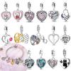 Blue Sunflower Owl Pink Heart Love Rose Cross 925 Silver Life Tree Bead Fit Bracelet Accessory Fine Valentine's Gift