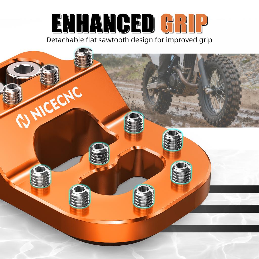 For 2012-2023 KTM 690 Enduro R 690 SMC R Motorcycle Stepped Brake Pedal Lever Tip for KTM 790 ADV 890 Adventure/R 2019-2023