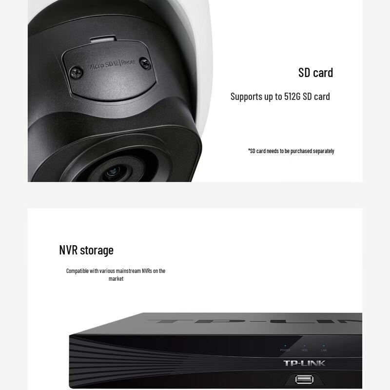 TP-LINK 6MP Full Color Outdoor PTZ Security Camera CN plug (adapter included)