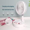 Tegexin 8-inch USB Rechargeable Telescopic Folding Fan