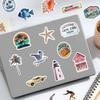 50Pcs Summer Aesthetic Stickers Creative Decoration Mobile Phone Case Notebook Water Cup Waterproof Graffiti Skateboard Toy Gift