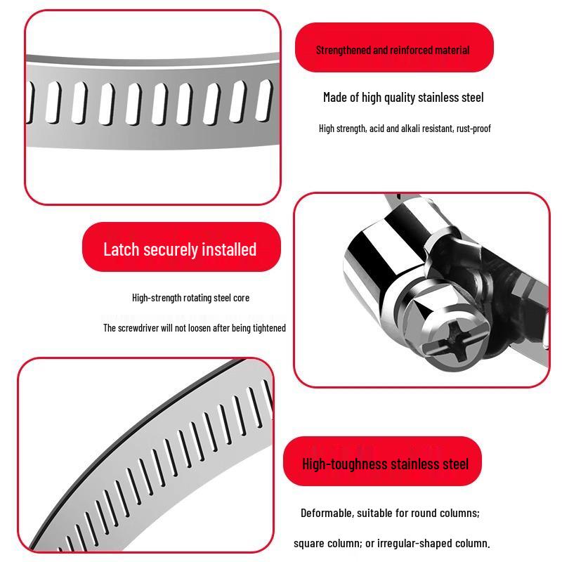 304 Stainless Steel Waterproof Hose Clamp Ring