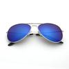 Black Silver Pilot Sunglasses Men Oversized Metal Luxury Brand Eyewear Female Big Shades Driving Glasses Reflective Lens