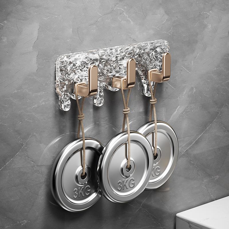 Hängehaken ohne Bohren Mehrzweck Selbstklebender Wandhaken Luxus Handtuchhaken für Badezimmer Hängeorganizer Schlüsselhalter