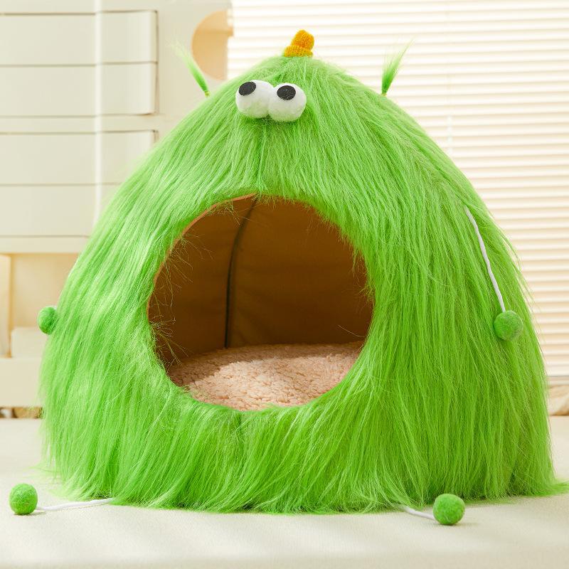 Cat House Cat Villa Cat House Thick Style Enclosed Winter Warm All Seasons Universal Enclosed Sense of Security