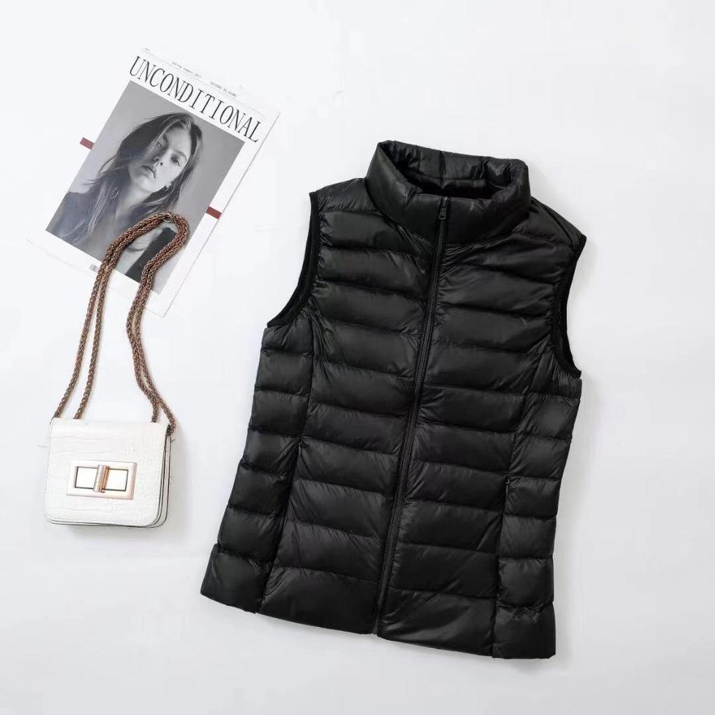 New Lightweight Slim Fit Down Vest for Women - Plus Sizes Available