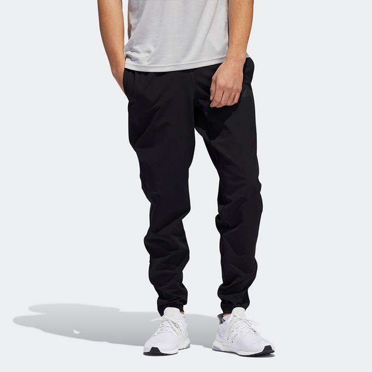 Adidas Solid Color Casual Sports Pants Men Bottoms Black FH6678