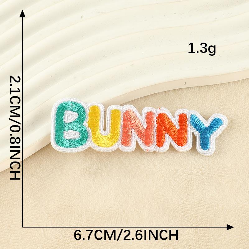 Embroidery Label Cartoon English Alphabet Embroidery Label Patch Sticker Shoe and Hat Badge Clothing Accessories Cloth Sticker
