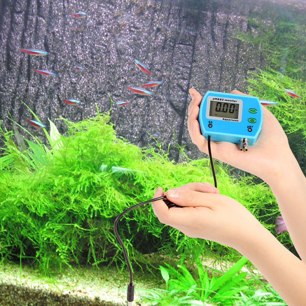 Mini Professional 2 in 1 Water Quality Tester Multi parameter Water Quality Monitor Online pH   EC Meter Acidometer