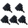 High Quality Practical Useful Hose Adapter Connectors Accessories Black For Drip Irrigation Tubing Garden Parts