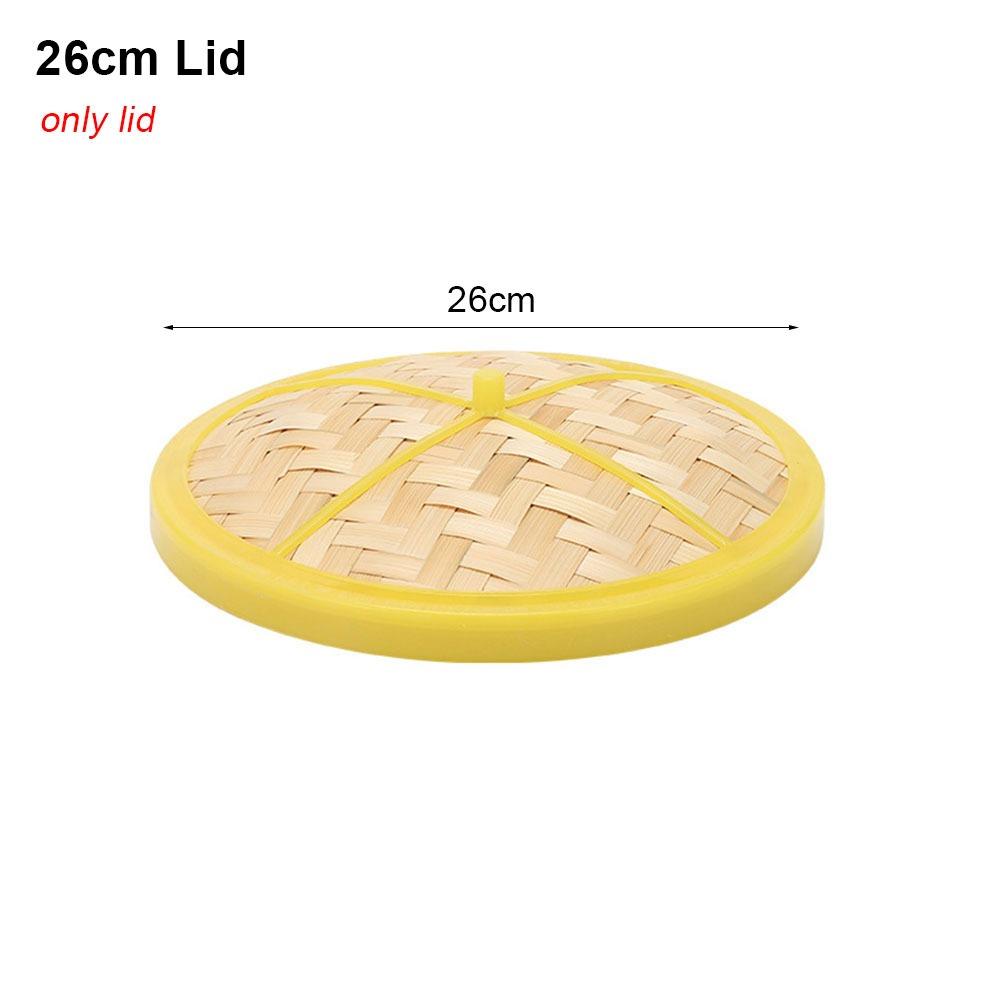 1Pcs With Lid Steamer Basket Handmade Kitchen Cookware Durable Bamboo Steamer  Chinese Food Making