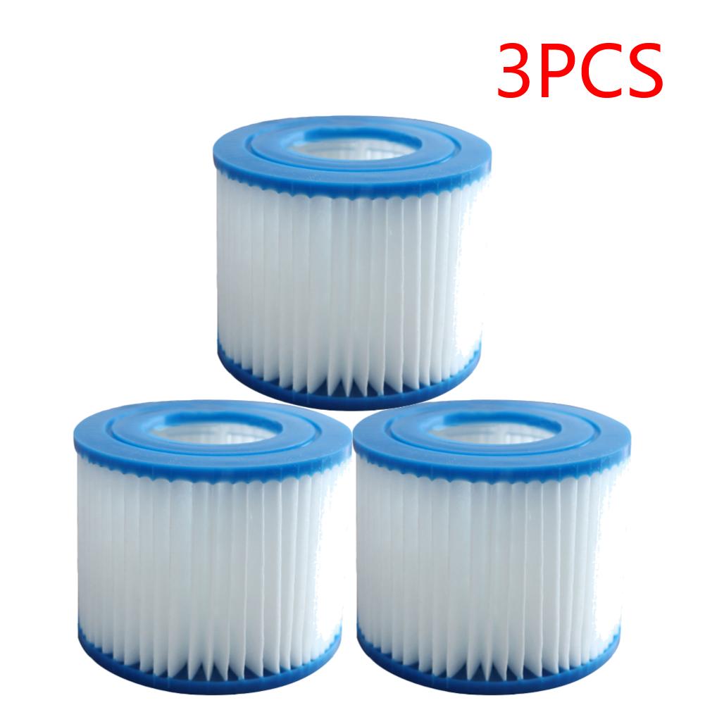 2-10PCS Type VI Hot Tub Filter Soft Rubber Ends Spa Filter Cartridge Reusable Pool Filter Replacement for Above Ground Pools