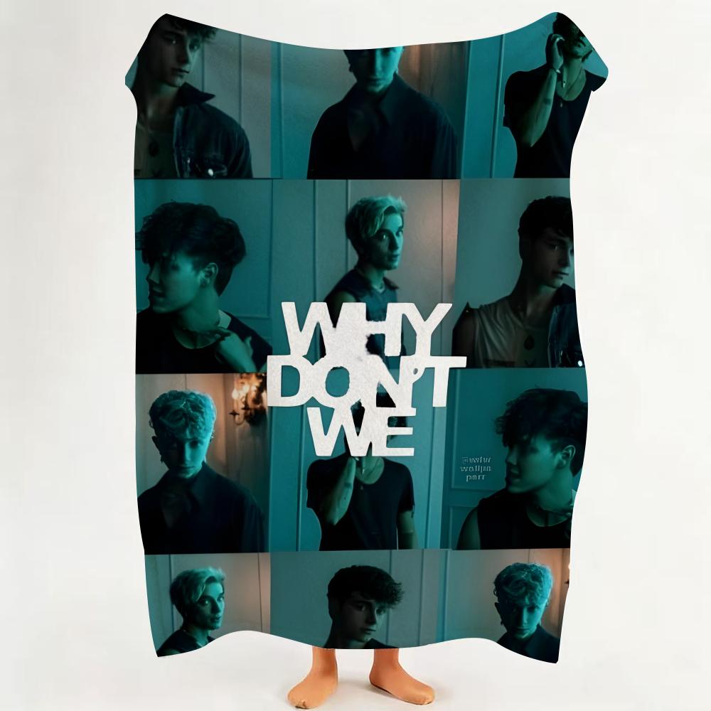 

Band W Why D Don t W We Throw Flannel Throw Blanket Suitable for Sofa Living Room Bedroom 75cmx90cm