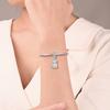 Ahthen Kupferperlen Anhänger Mädchen umarmt einen Bären Anhänger passend für Schlangenarmbänder Halsketten für Frauen Schmuckherstellung
