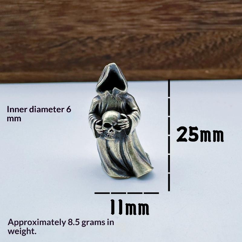 1Pcs Umbrella Rope Bracelets Accessory Undead Skull Brass Knife Beads Edc Outdoor Diy Paracord Handmade Woven Lanyard Pendant