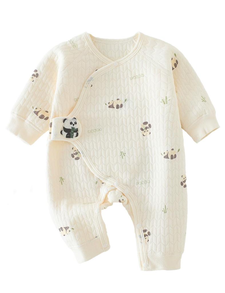 HAYAHARU Baby Newborn Long Sleeve Baby Open Easy to Baby Baby Cotton Clothes, Clothes, Romper, Clothes, Coverall, Pajamas, Front, Cute, Change, Prep,