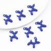 3D Colorful Balloon Puppy Alloy Pendant for DIY Jewelry Making