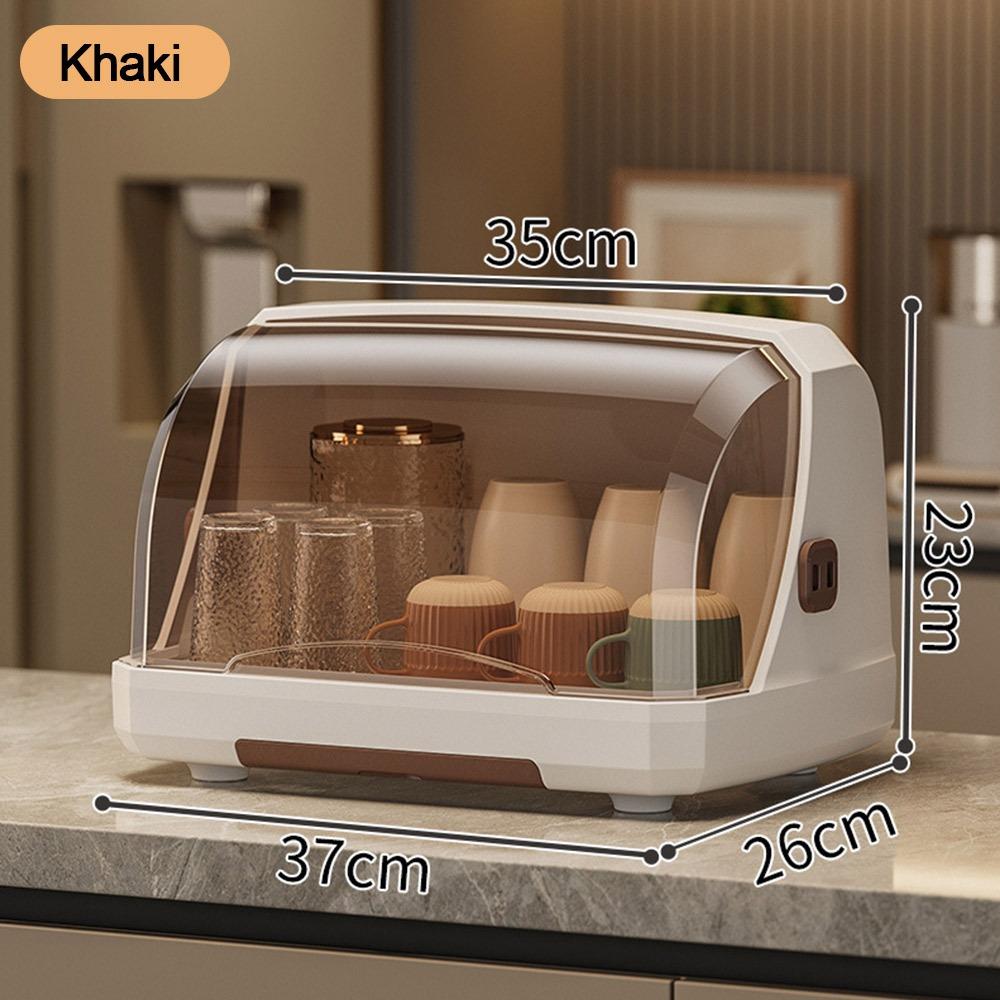 Dust-proof Cup Storage Box Large Capacity Keep Tidy Cup Drying Rack Household Multi-functional Tableware Storage Box