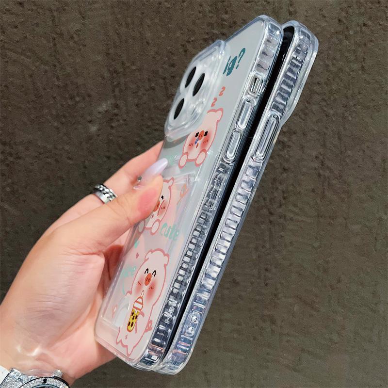 Card Slot Holder Silicone Wallet Pocket Case For Xiaomi Redmi Note 12 13 Honor Smart 90 Oppo A18 A38 A58 Samsung S23 S24 S25 Cover Clear Phone Bumper