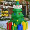 4.92FT Giant Inflatable Toy Christmas Tree Gift Boxes LED Lights Xmas Decorations for Yard Supplies Home Ornaments Holiday Gifts