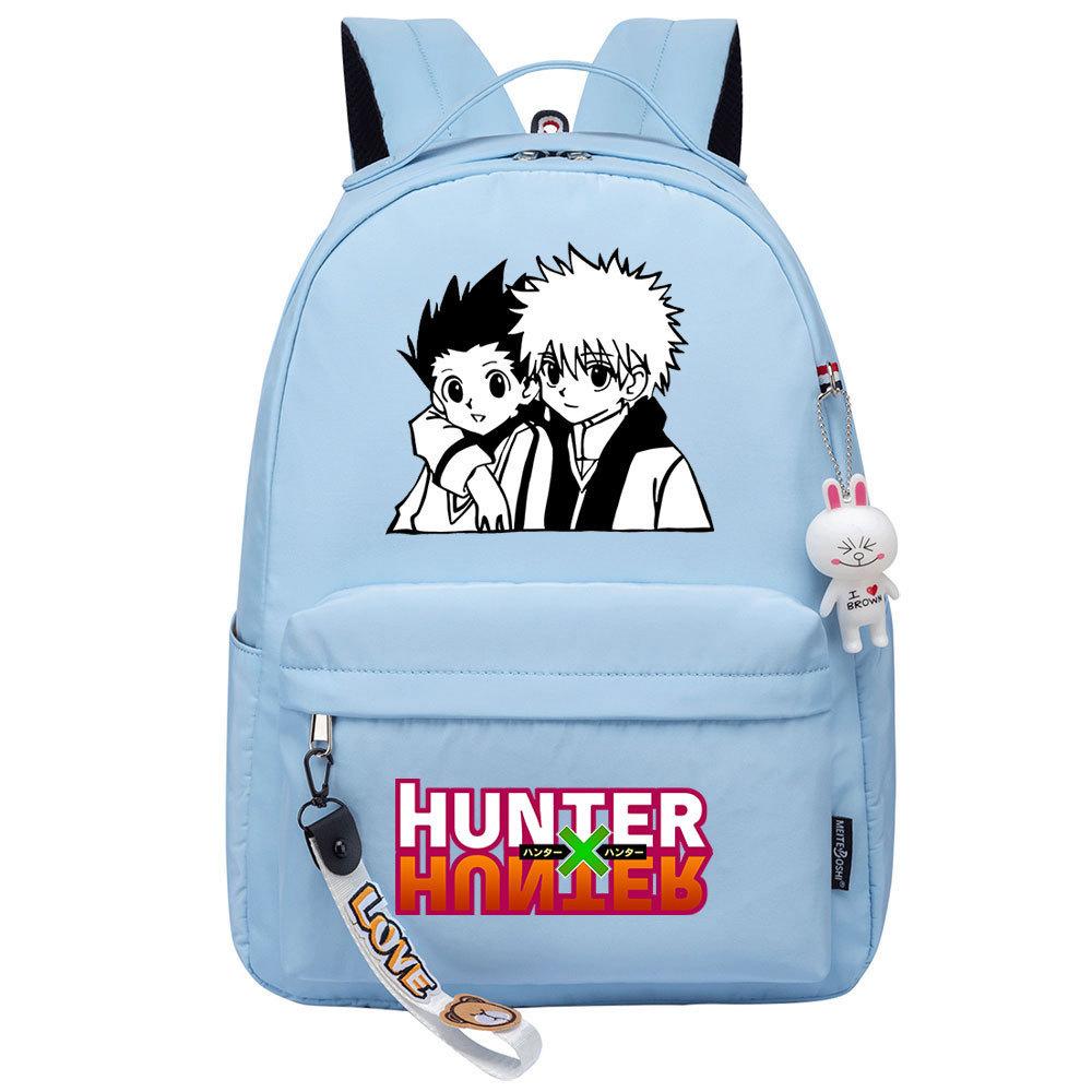 Popular Cartoon, Full-Time Hunter, Printed Schoolbag For Primary And Secondary School Students, Cute Girls' Casual Backpack.