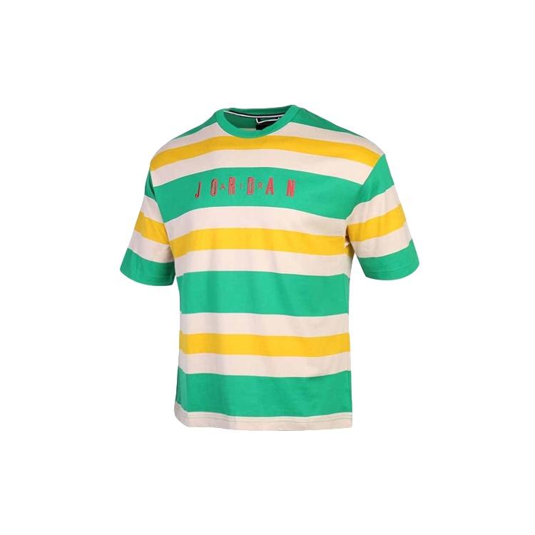 Air Jordan SPORT DNA HBR Short Sleeve Tops Green / Small Red Men s CK9572-310 XXL