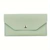 Leather Wallet Folder Card Holder Unisex Ultra Slim Durable Pu Organiser Waterproof Storage Pouch Cash Envelope Business