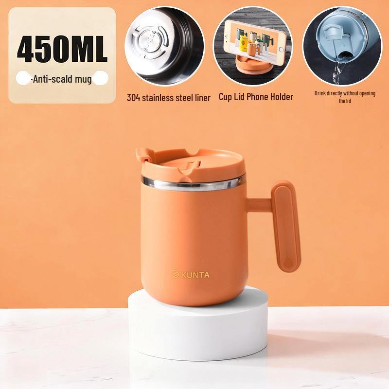 Cross-border Convenient Stainless Steel Thermos Mug - Double-layer 304 Office Cup